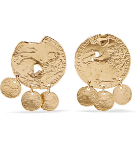 Alighieri Baby Lion Gold Plated Earrings