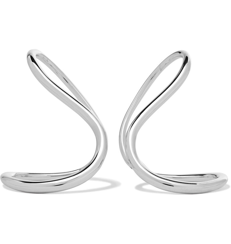 Charlotte Chesnais Slide Silver Earrings
